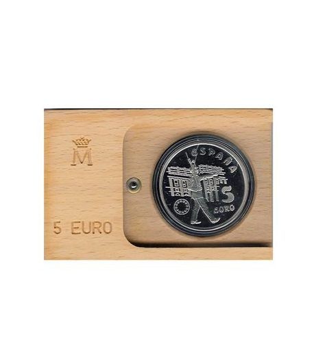 Moneda 1998 Ejercito de tierra. 5 euros. Plata.