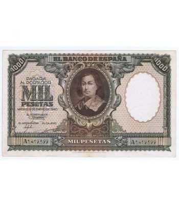 (1940/01/09) Madrid. 1000 Pesetas. EBC. Serie A1419599