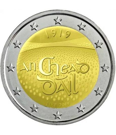 moneda conmemorativa 2 euros Irlanda 2019 Dáil Éireann.