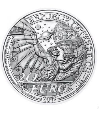 moneda Austria 20 Euros 2019 El sueño del Vuelo.  - 1