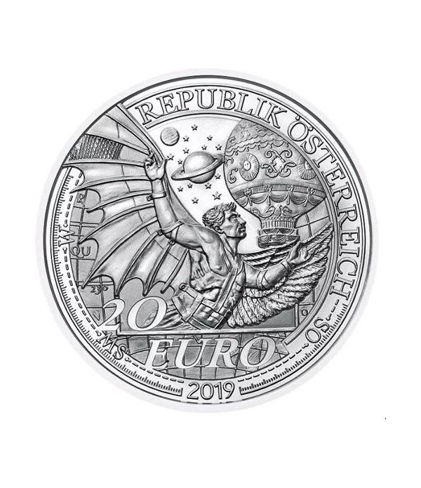 moneda Austria 20 Euros 2019 El sueño del Vuelo.