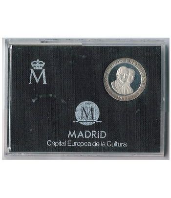 Moneda de España 200 pesetas 1992 Plata Plaza de Cibeles en