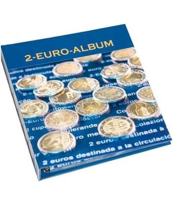 LEUCHTTURM Numis Album preimpreso monedas de 2 Euros Nº 7.  - 1