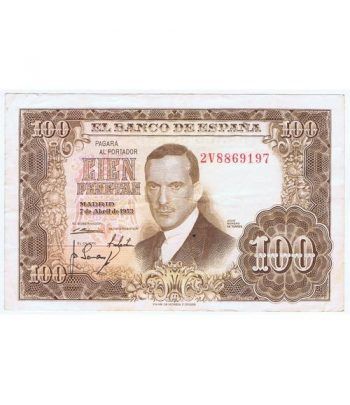 (1953/04/07) Madrid. 100 Pesetas. MBC.