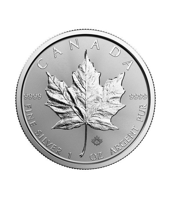 Moneda onza de plata 5$ Canada Hoja de Arce 2019  - 2