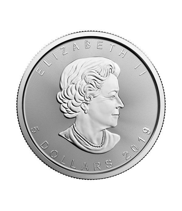 Moneda onza de plata 5$ Canada Hoja de Arce 2019  - 4