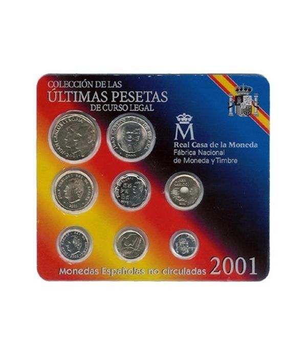 (2001) estuche FNMT ultimas pesetas  - 2