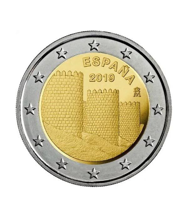 moneda conmemorativa 2 euros España 2019 Ávila