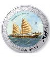 Monedas 2019 Historia de la Navegación II. 4 monedas.