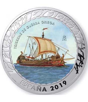 Monedas 2019 Historia de la Navegación II. 4 monedas.