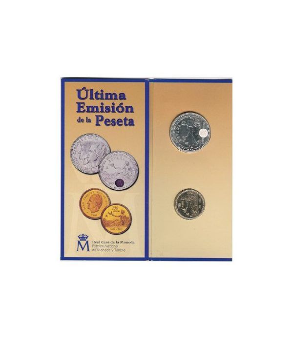 (2001) estuche FNMT 2000 ptas. ultimas pesetas