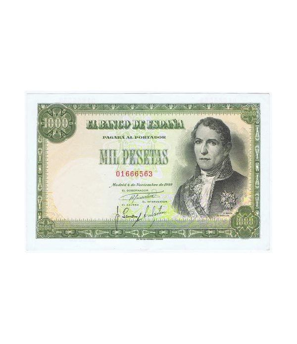 (1949/11/04) Madrid. 1000 Pesetas. EBC. Serie 01666563