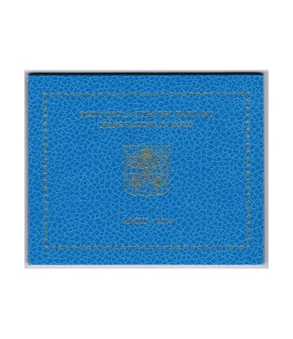 Cartera oficial euroset Vaticano 2019 escudo Papa Francisco.  - 2