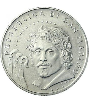 San Marino 5 Euros 2010 Caravaggio. Plata