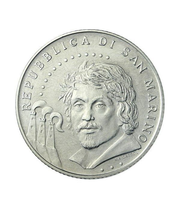 San Marino 5 Euros 2010 Caravaggio. Plata