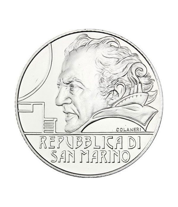 San Marino 5 Euros 2013 Federico Fellini. Plata