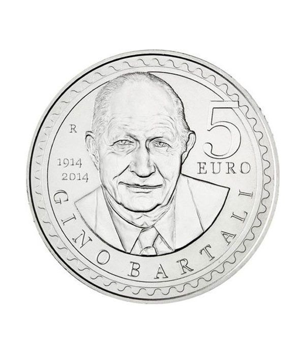 San Marino 5 Euros 2014 Gino Bartali. Ciclismo. Plata.