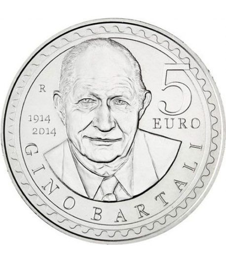 San Marino 5 Euros 2014 Gino Bartali. Ciclismo. Plata.