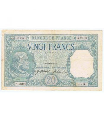 Francia 20 Francs Bayard 1917. MBC. 67425595.  - 1