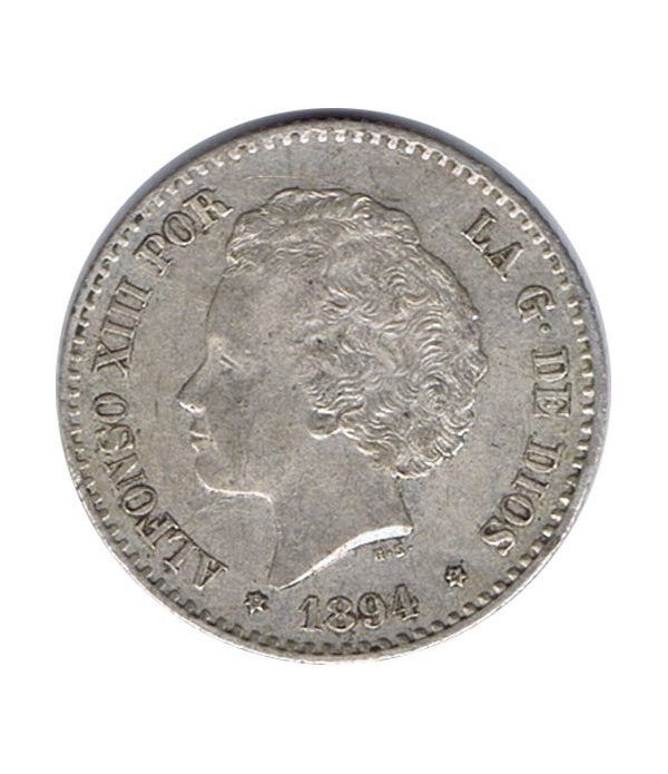 50 céntimos Plata 1894 *94 Alfonso XIII PG V. EBC