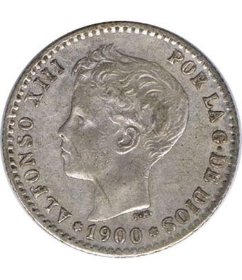 50 céntimos Plata 1900 *00 Alfonso XIII SM V. MBC