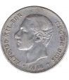 2 Pesetas Plata 1884 *84 Alfonso XII MS M.