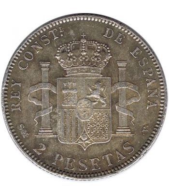 2 Pesetas Plata 1905 *05 Alfonso XIII SM V.