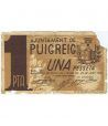 (1937/06/29) 1 Pesseta Ajuntament de Puigreig.