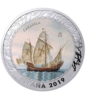 Monedas 2019 Historia de la Navegación III. 4 monedas.