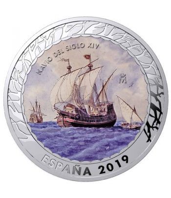 Monedas 2019 Historia de la Navegación III. 4 monedas.