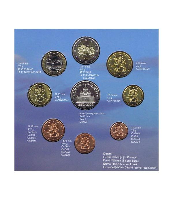 Cartera oficial euroset Finlandia 2002  - 4