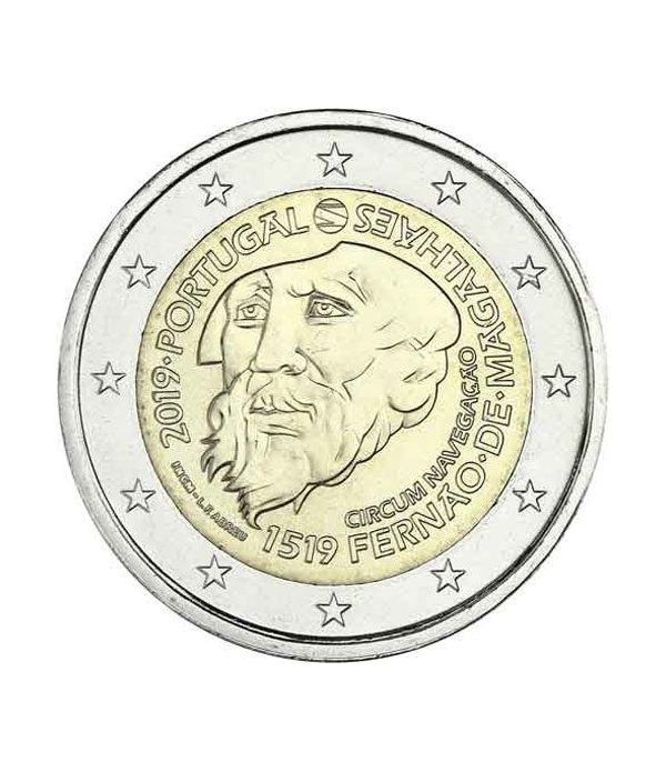 moneda conmemorativa 2 euros Portugal 2019 Magallanes