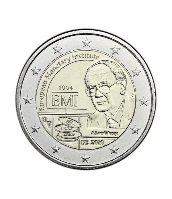 moneda conmemorativa 2 euros Belgica 2019 EMI