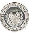 Moneda de plata 25 ECU Europa Gran Bretaña 1994.