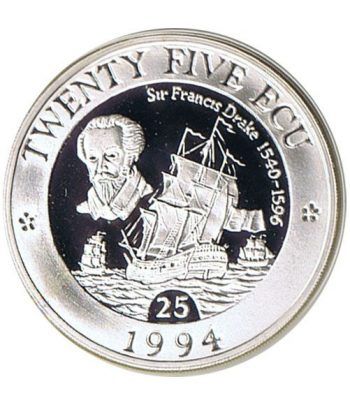 Moneda de plata 25 ECU Europa Gran Bretaña 1994.  - 1
