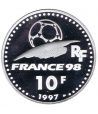 Moneda de plata 10 Francos Francia 1997. Mundial 98 Argentina