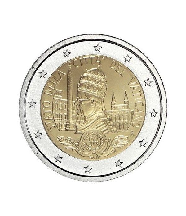 moneda conmemorativa 2 euros Vaticano 2019 Fundación.