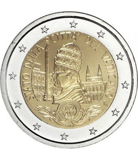 moneda conmemorativa 2 euros Vaticano 2019 Fundación.