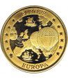 Moneda Ecu Europa Gran Bretaña 1994 Color. Avión.