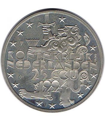 Moneda 2.5 ECU de Holanda 1994 Roosevelt. Niquel.