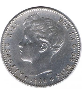 1 Peseta Plata 1900 *00 Alfonso XIII SM V. EBC