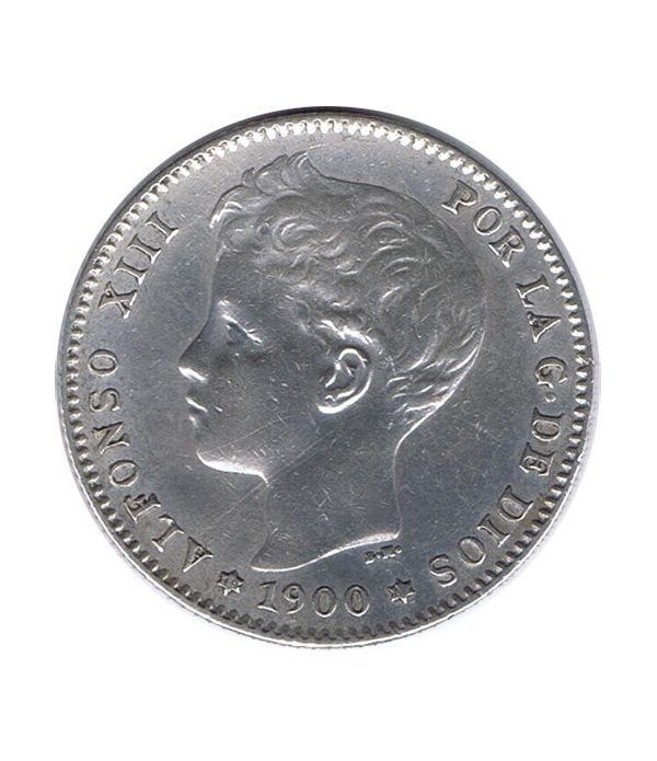1 Peseta Plata 1900 *00 Alfonso XIII SM V. EBC
