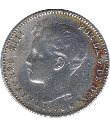 1 Peseta Plata 1900 *00 Alfonso XIII SM V. EBC.