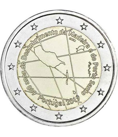 moneda conmemorativa 2 euros Portugal 2019 Madeira