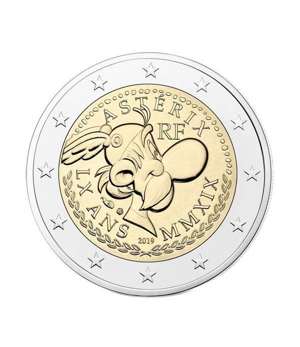 moneda conmemorativa 2 euros Francia 2019 Asterix.