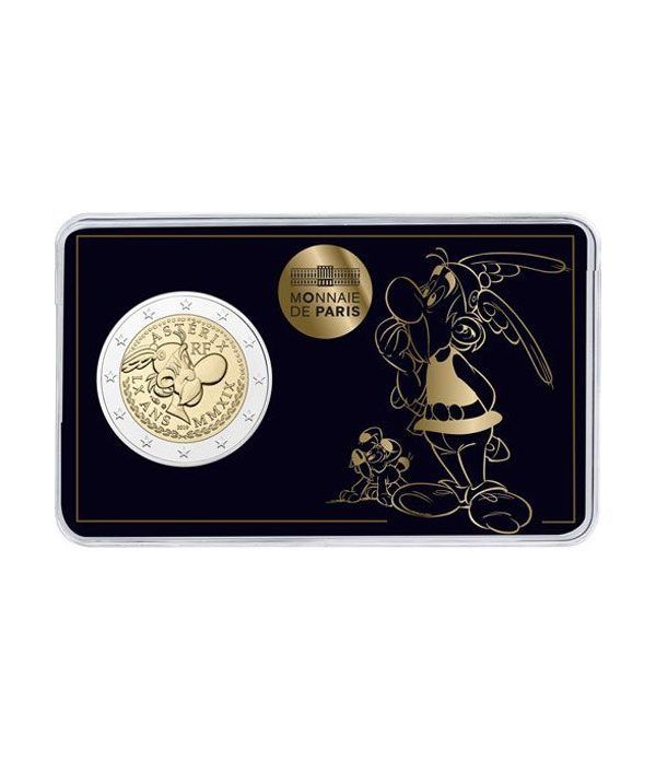 moneda conmemorativa 2 euros Francia 2019 Asterix. 3 coincards  - 2