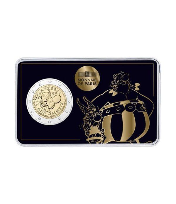 moneda conmemorativa 2 euros Francia 2019 Asterix. 3 coincards  - 4