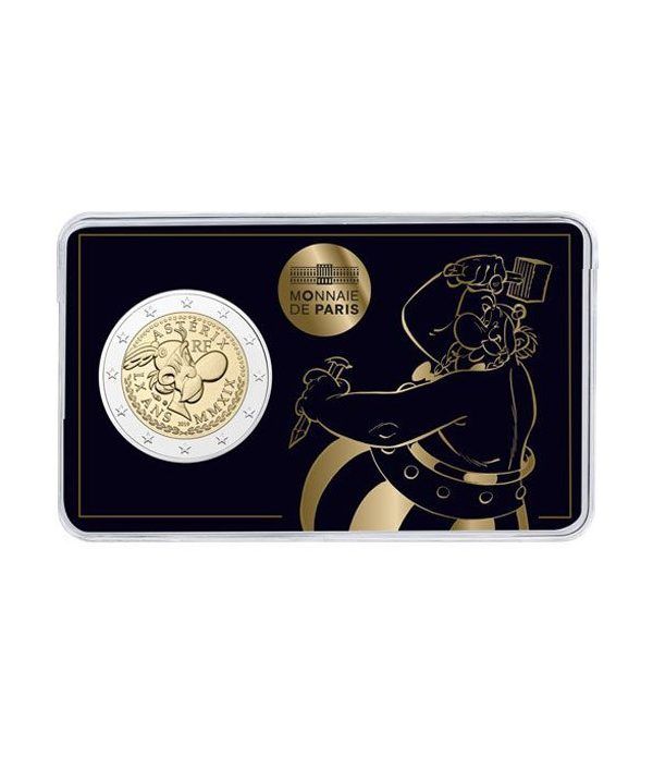 moneda conmemorativa 2 euros Francia 2019 Asterix. 3 coincards  - 6