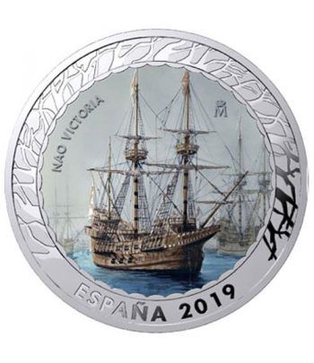 Monedas 2019 Historia de la Navegación IV. 4 monedas.