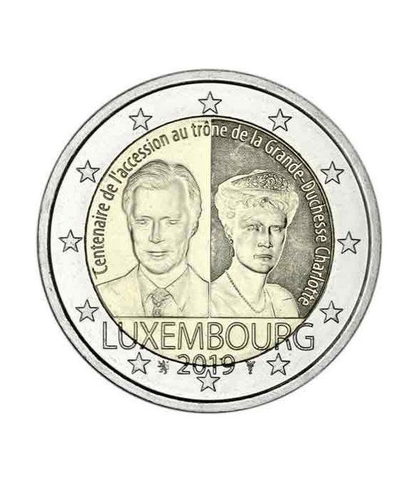 moneda conmemorativa 2 euros Luxemburgo 2019 Charlotte